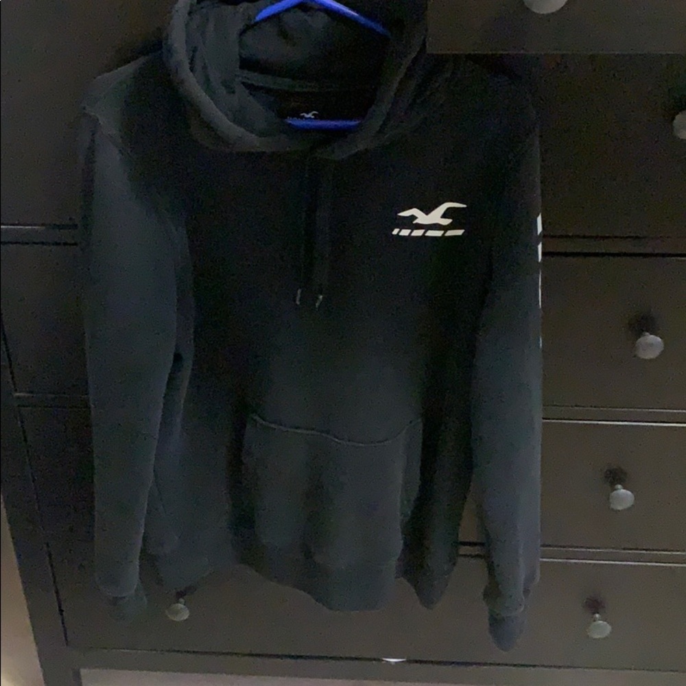 Hollister Black Hoodie Size Medium